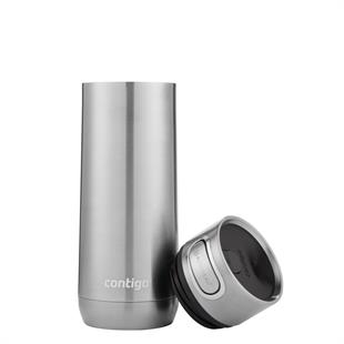Contigo Luxe Vakumlu Termos Matara Tek El Bas İç 470ml  2115522 Gri