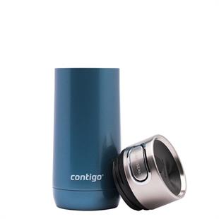 Contigo Luxe Vakumlu Termos Matara Tek El Bas İç 360ml  2106223 Mavi