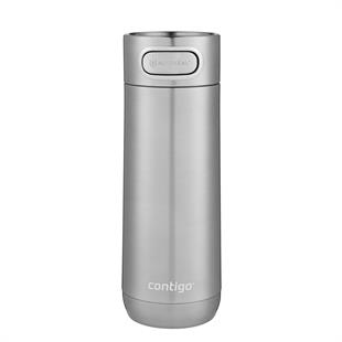 Contigo Luxe Vakumlu Termos Matara Tek El Bas İç 470ml  2115522 Gri