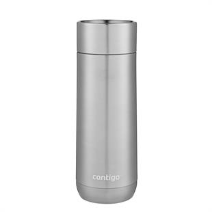 Contigo Luxe Vakumlu Termos Matara Tek El Bas İç 470ml  2115522 Gri