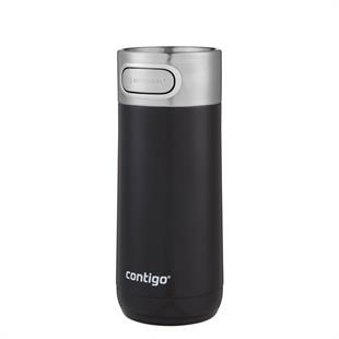Contigo Luxe Vakumlu Termos Matara Tek El Bas İç 360ml  2104541 Siyah