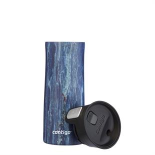 Contigo Pinnacle Vakumlu Couture Termos Matara Tek El Bas İç 420ml 2106511 Mavi