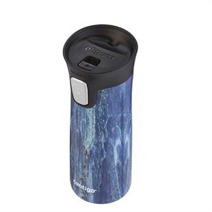 Contigo Pinnacle Vakumlu Couture Termos Matara Tek El Bas İç 420ml 2106511 Mavi