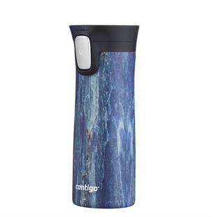 Contigo Pinnacle Vakumlu Couture Termos Matara Tek El Bas İç 420ml 2106511 Mavi