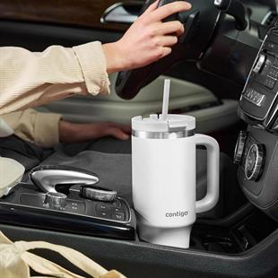 Contigo Streeterville Tumbler Pipetli Vakumlu Bardak 1200 ml 2217786 Beyaz