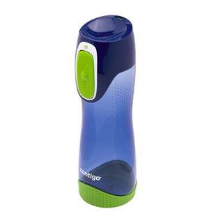 Contigo Swish Tek El Bas İç Su Matarası 500ml 2095342 Mavi
