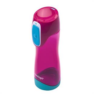Contigo Swish Tek El Bas İç Su Matarası 500ml 2095343 Pembe