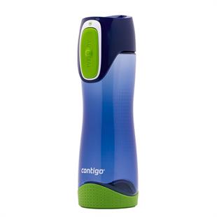 Contigo Swish Tek El Bas İç Su Matarası 500ml 2095342 Mavi