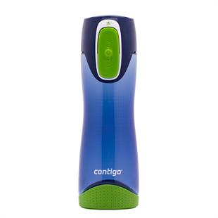 Contigo Swish Tek El Bas İç Su Matarası 500ml 2095342 Mavi