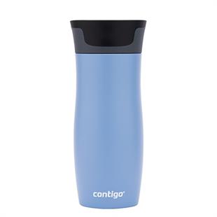 Contigo Westloop Vakumlu Termos Matara Tek El Bas İç 470ml  2104578 Açık Mavi