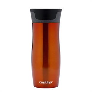 Contigo Westloop Vakumlu Termos Matara Tek El Bas İç 470ml  2095850 Turuncu