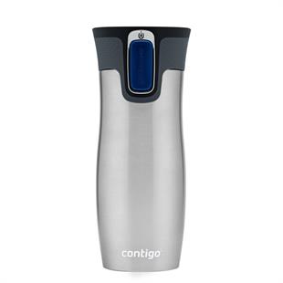 Contigo Westloop Vakumlu Termos Matara Tek El Bas İç 470ml  2095832 Gri