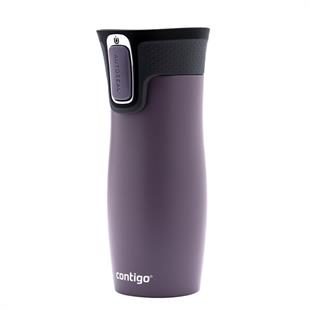Contigo Westloop Vakumlu Termos Matara Tek El Bas İç 470ml  2104579 Mor
