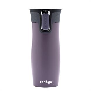 Contigo Westloop Vakumlu Termos Matara Tek El Bas İç 470ml  2104579 Mor