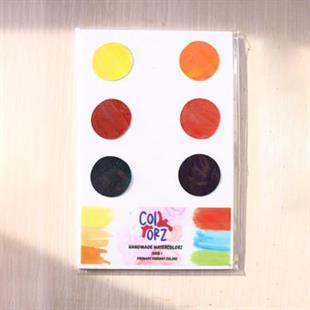 Canlı Renkler Suluboya Deneme Seti (Paletli) (Seri 1)
