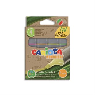 Carioca Eco Family Fosforlu İşaretleme Kalemi 4lü 4 Renk