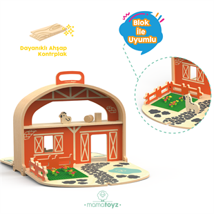 Carry Farm Ahşap Çiftlik Oyun Seti