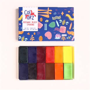 Colorz / 12li Blok Balmumu Pastel Boya Seti