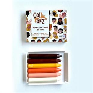 Colorz / Ten Renkleri Doğal Balmumu Sert Kalem Pastel Boya Seti 6lı