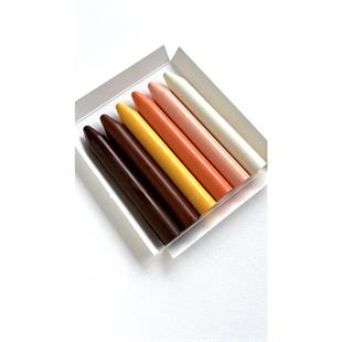 Colorz / Ten Renkleri Doğal Balmumu Sert Kalem Pastel Boya Seti 6lı