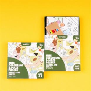 Mini Colouring&Maze Poster Hansel And Gretel