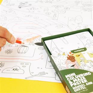 Mini Colouring&Maze Poster Hansel And Gretel