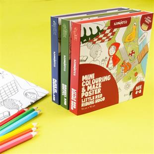 Mini Colouring&Maze Poster Little Red Riding Hood