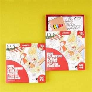 Mini Colouring&Maze Poster Little Red Riding Hood