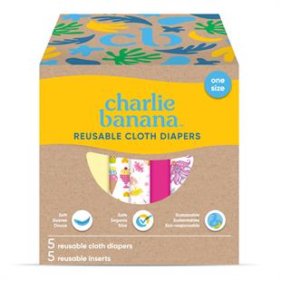 Prima Bella- Yıkanabilir Bebek Bezi 5li Set