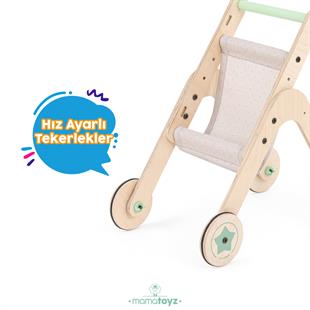 Trio Stroller İlk Adım Yürüteç ve Oyuncak Bebek Arabası