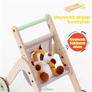 Trio Stroller İlk Adım Yürüteç ve Oyuncak Bebek Arabası