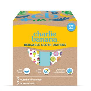 Yummy - Yıkanabilir Bebek Bezi 3lü Set