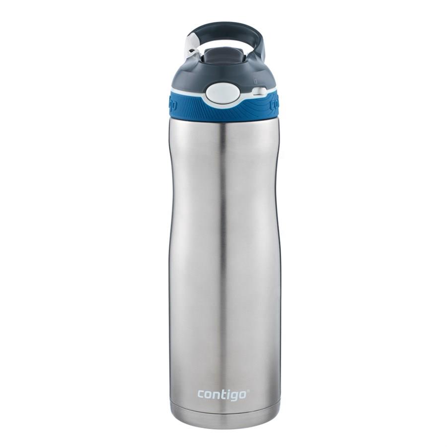 Contigo Ashland Chill Çelik Su Matarası Tek El Bas İç 720ml  2094941 Gri
