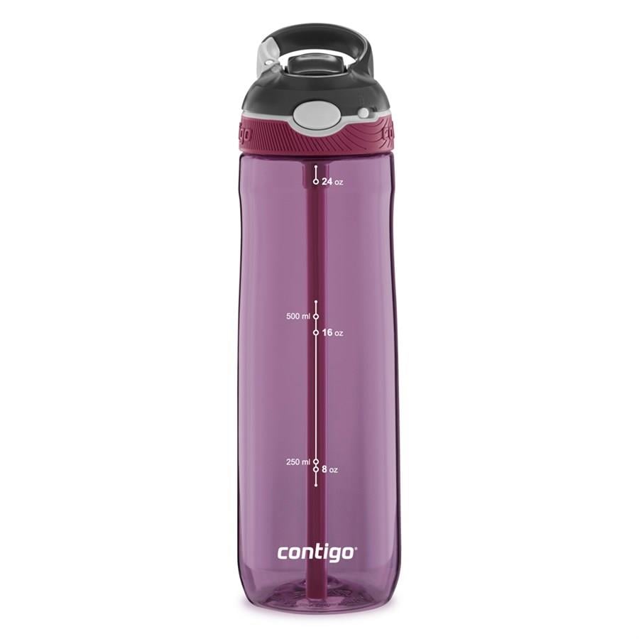 Contigo Ashland Tek El Bas İç Kilitli Su Matarası 720ml  2106518 Mor