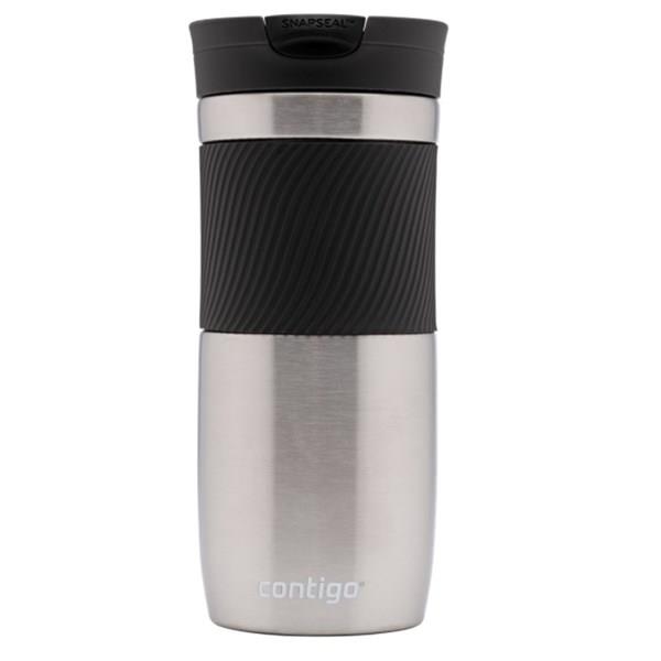 Contigo Byron Vakumlu Termos Matara Tek El Kaldır İç 470ml  2095558 Gri
