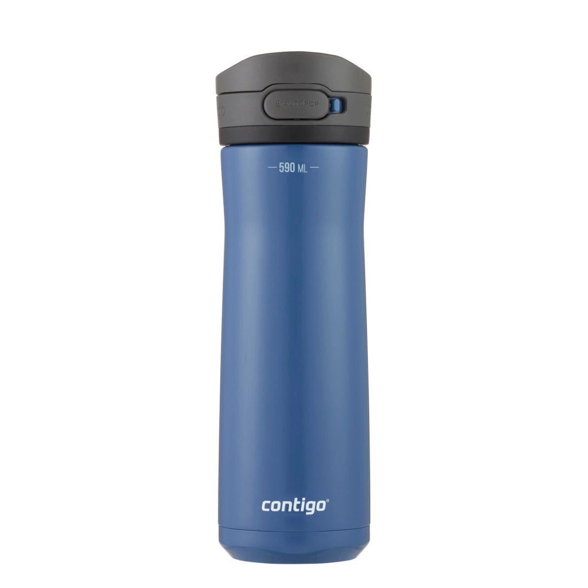 Contigo Jackson Chill 2.0 Çelik Tek El Bas İç Kilitli Su Matarası 590ml 2156440 Mavi