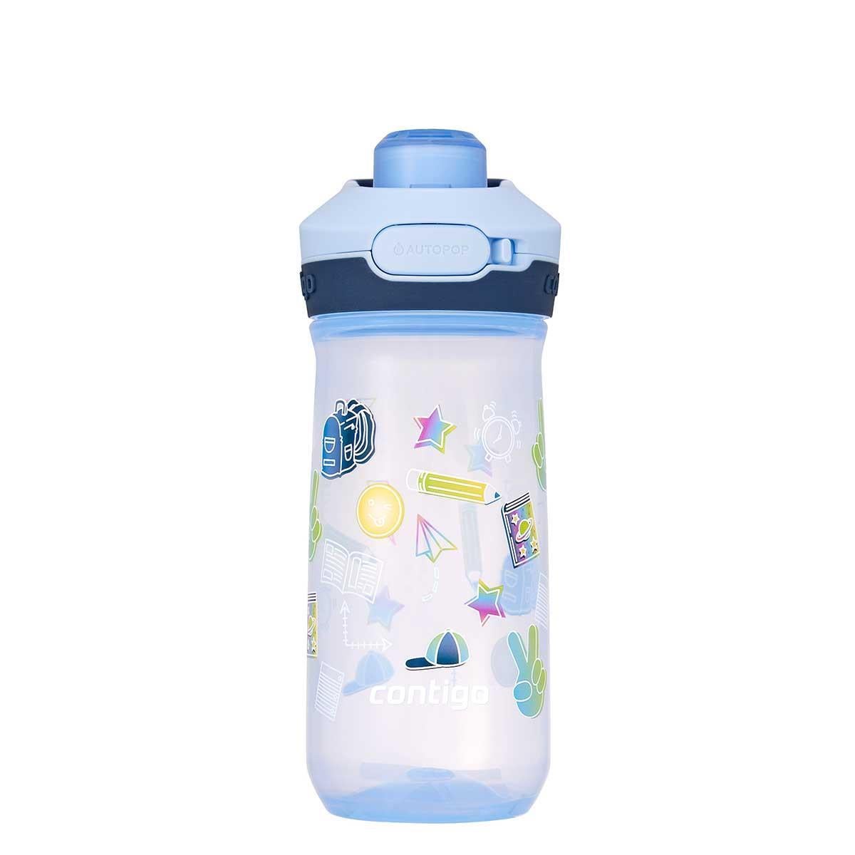 Contigo Jessie Tritan Bas İç Kapaklı Çocuk Suluğu 420ml 2195674 Turkuaz