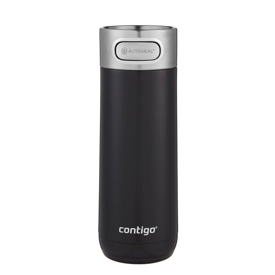 Contigo Luxe Vakumlu Termos Matara Tek El Bas İç 470ml  2115524 Siyah
