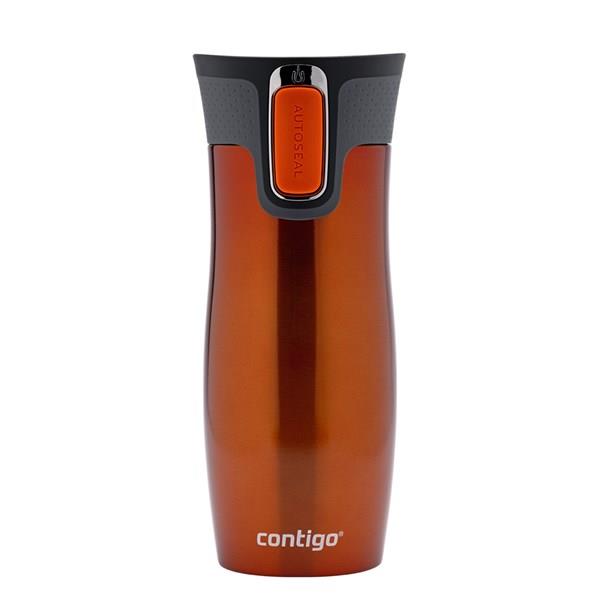 Contigo Westloop Vakumlu Termos Matara Tek El Bas İç 470ml  2095850 Turuncu