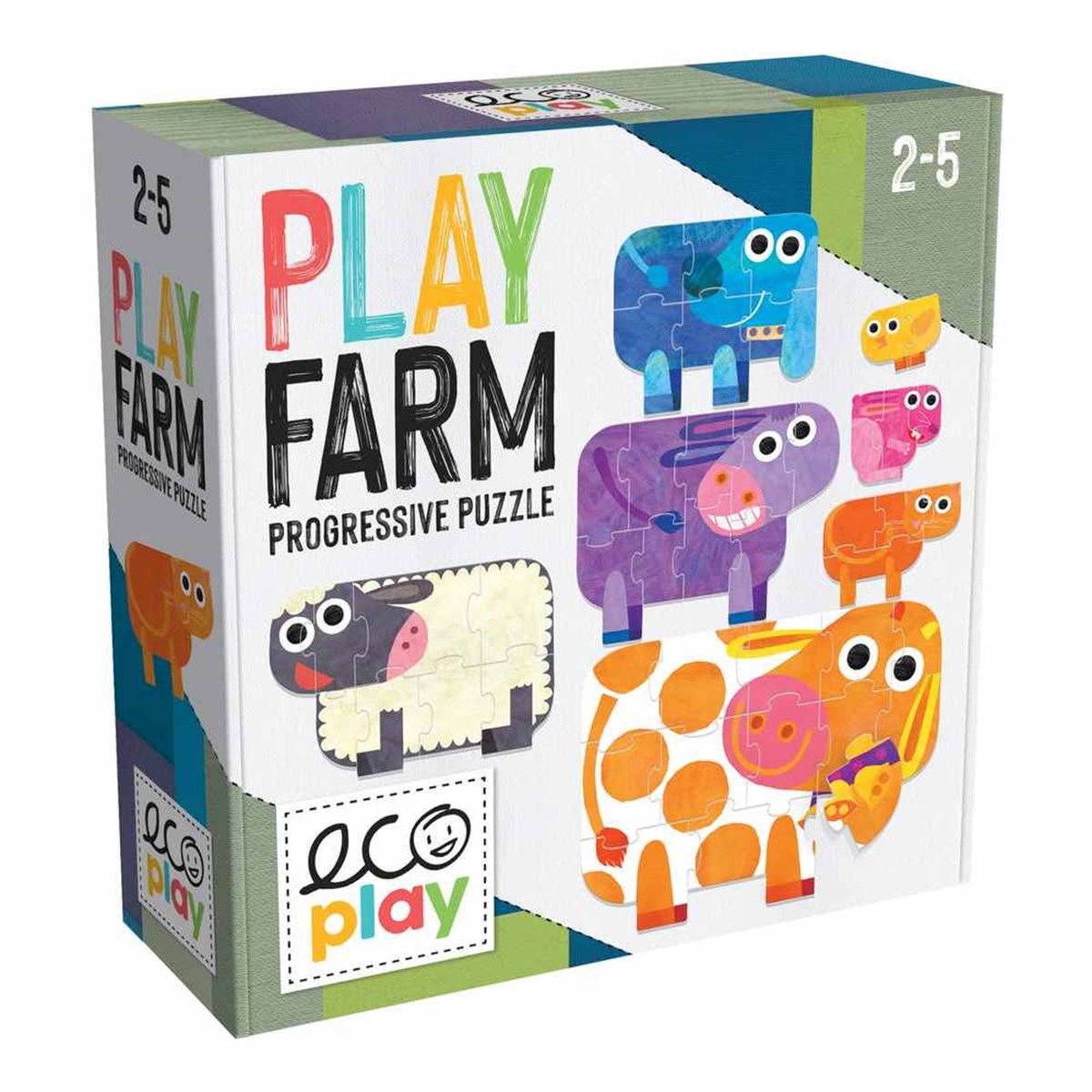 eco play / Play Farm Porgressive Puzzle (2-5 Yaş)
