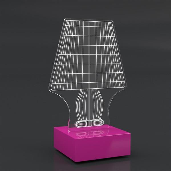 El Yapımı Ahşap 3D Lamba 5412108