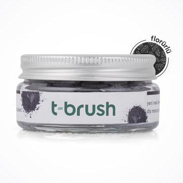 T-Brush Activated Charcoal Diş Macunu Tableti - Florürlü