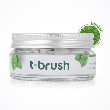 T-Brush Nane Aromalı Diş Macunu Tableti - Florürlü