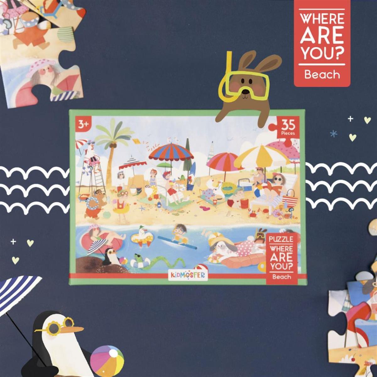 Where Are You Serisi / Neredesin – Plaj Puzzle (Yapboz) 35 Parça