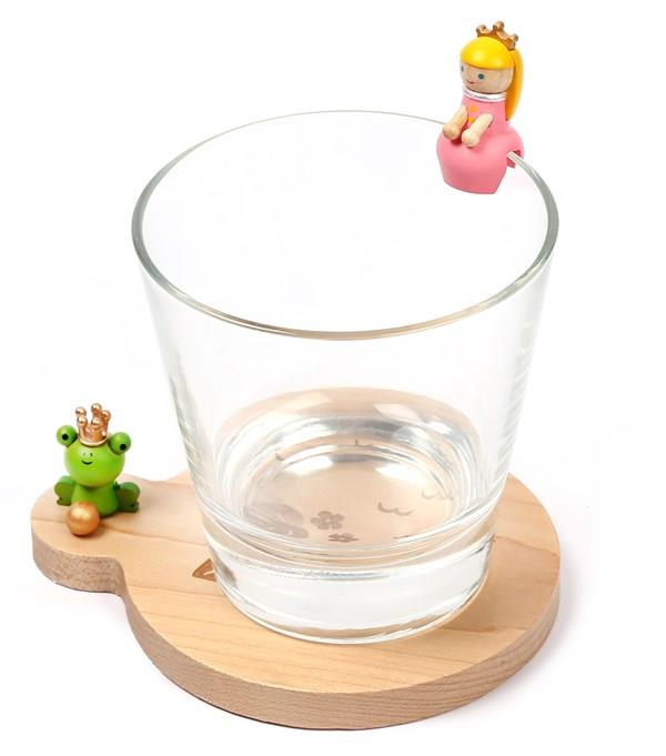 Wooderful Life Kurbağa Prens Ahşap Bardak Altlığı - 1251901