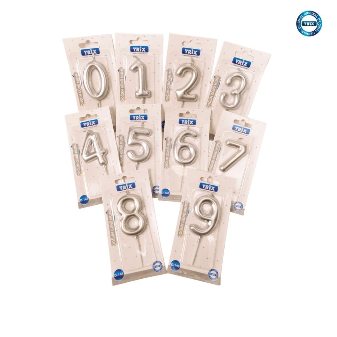 DOĞUM GÜNÜ MUMU GÜMÜŞ-SİLVER D-146