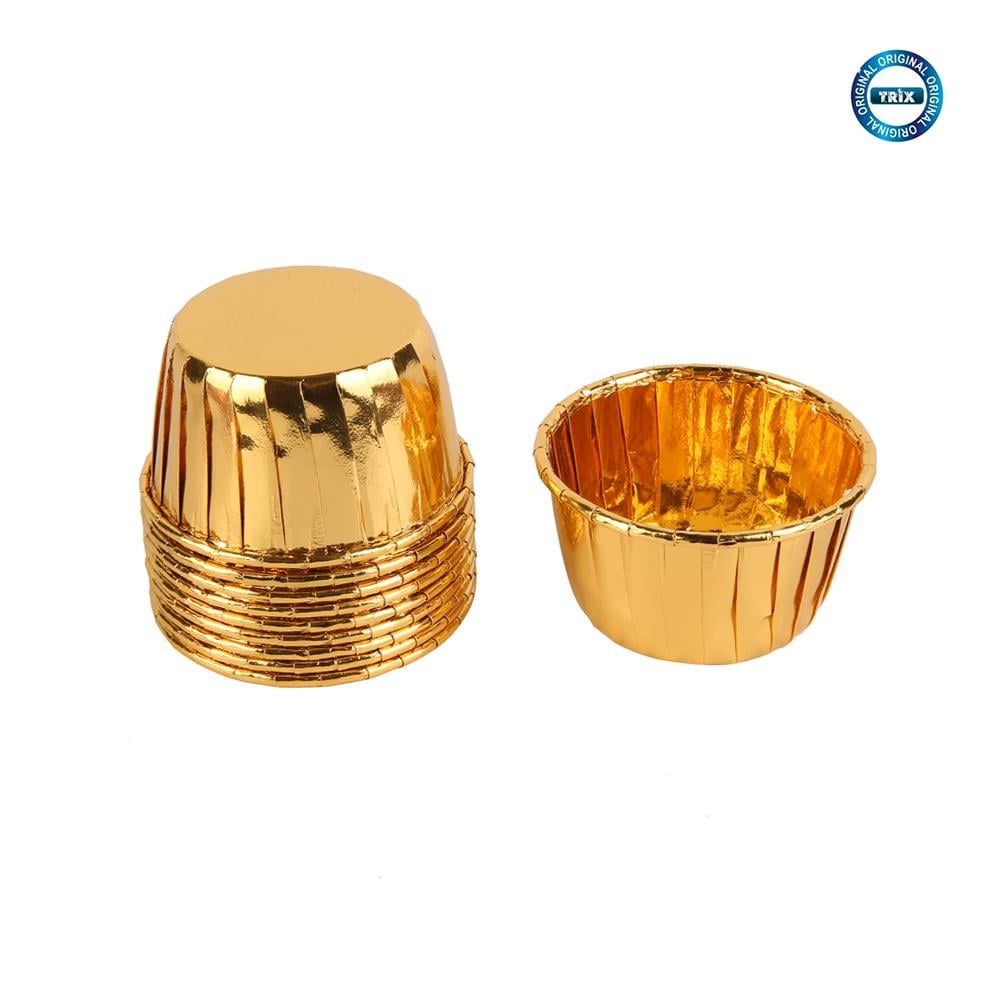 KEK KALIBI METALİZE 13 CM 25'Lİ GOLD