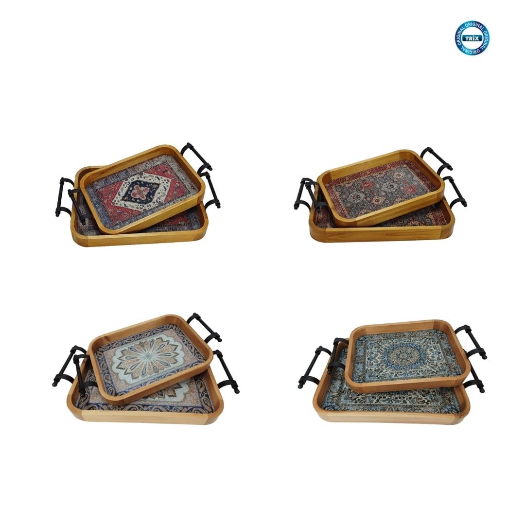SUNUM TEPSİSİ AHŞAP İKİLİ D-209