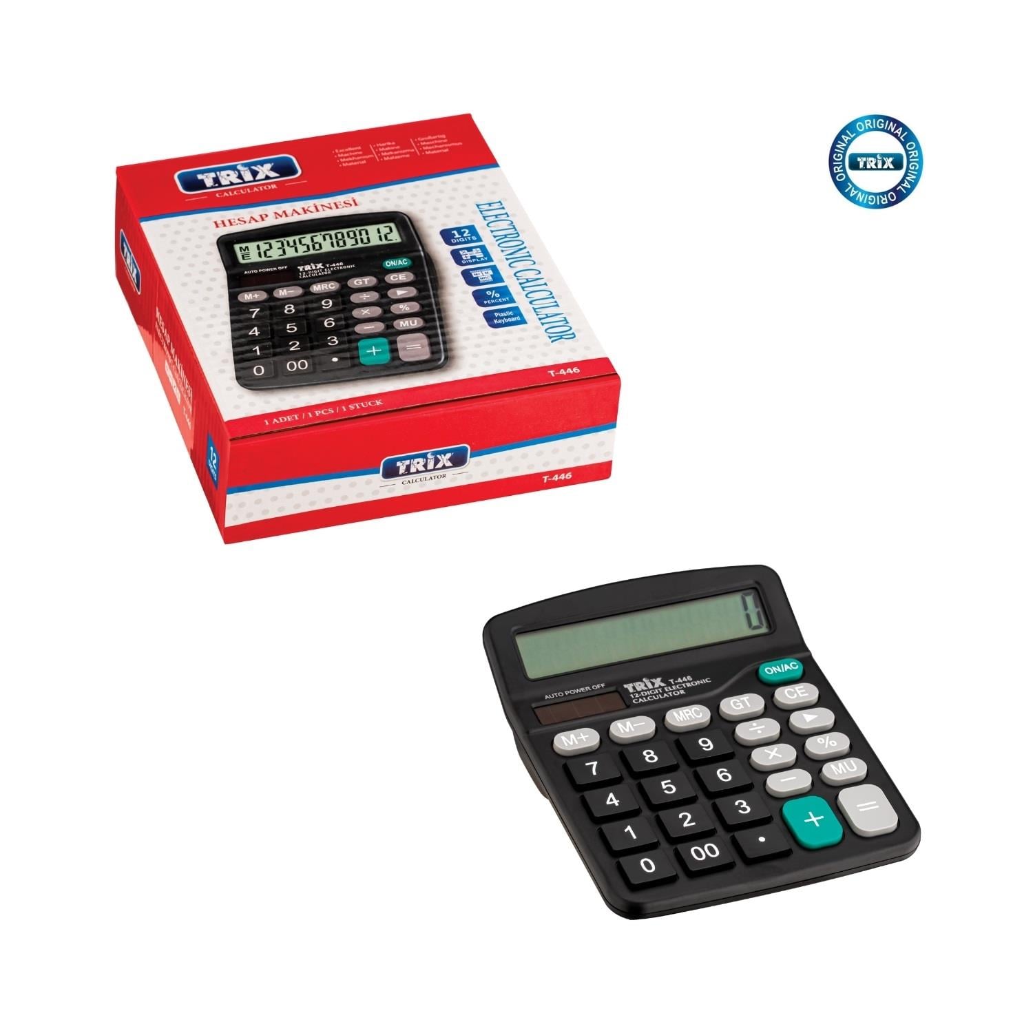 Trix Hesap Makinesi Orta Boy T-446