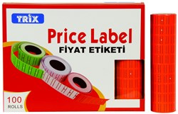 Trix Fiyat Etiketi- Renkli- 600'lü-10 adet	